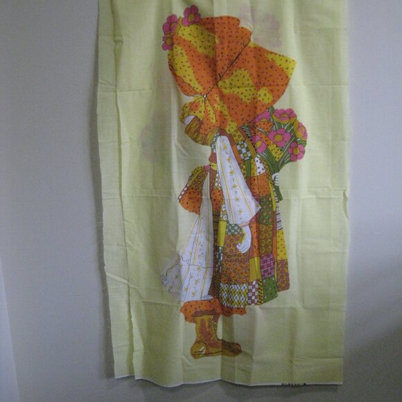 Lot of 2 Matching Holly Hobbie Panels 44” Lengths Vtg - Picture 2 of 11